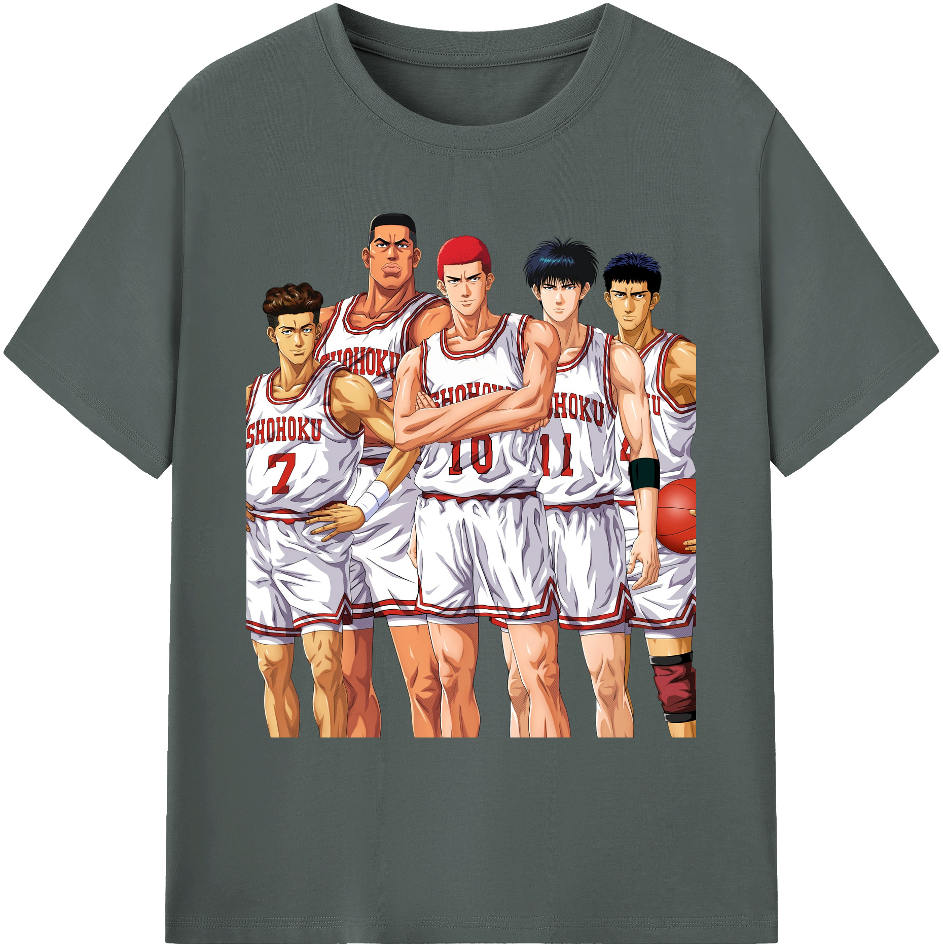 （画像用） SLAM DUNK／スラムダンク 綿100％ メンズ半袖Tシャツ｜肌触りやわらか＆通気性